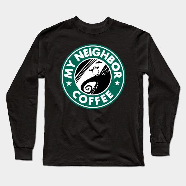 My Neighbor Coffee Long Sleeve T-Shirt by peekxel